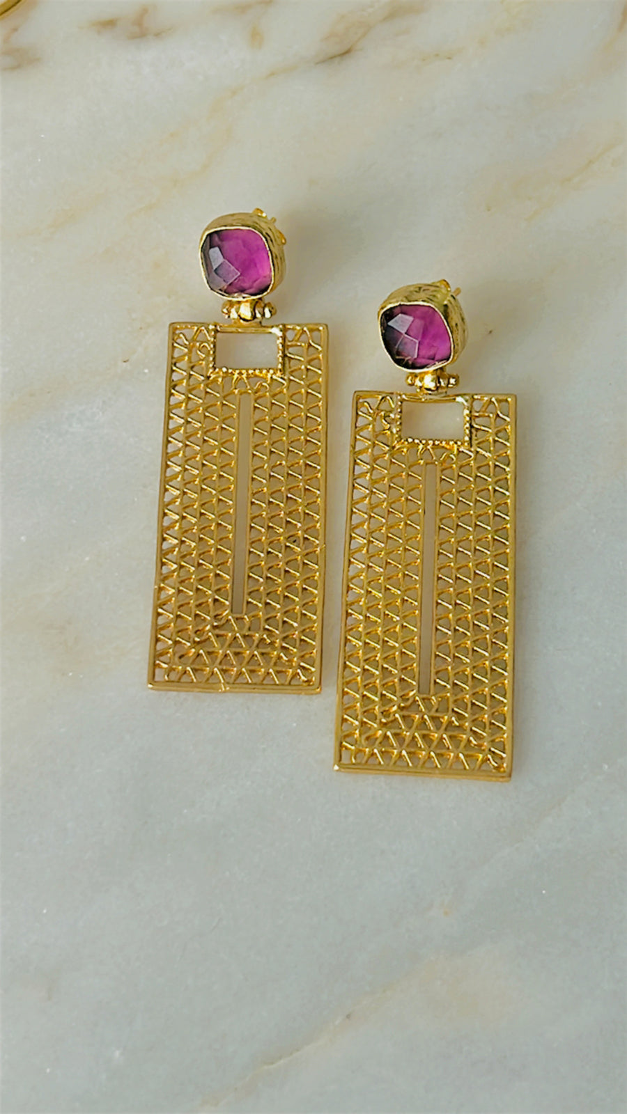 Lela Rectangle Earrings