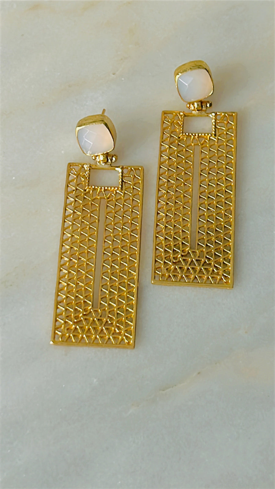 Lela Rectangle Earrings