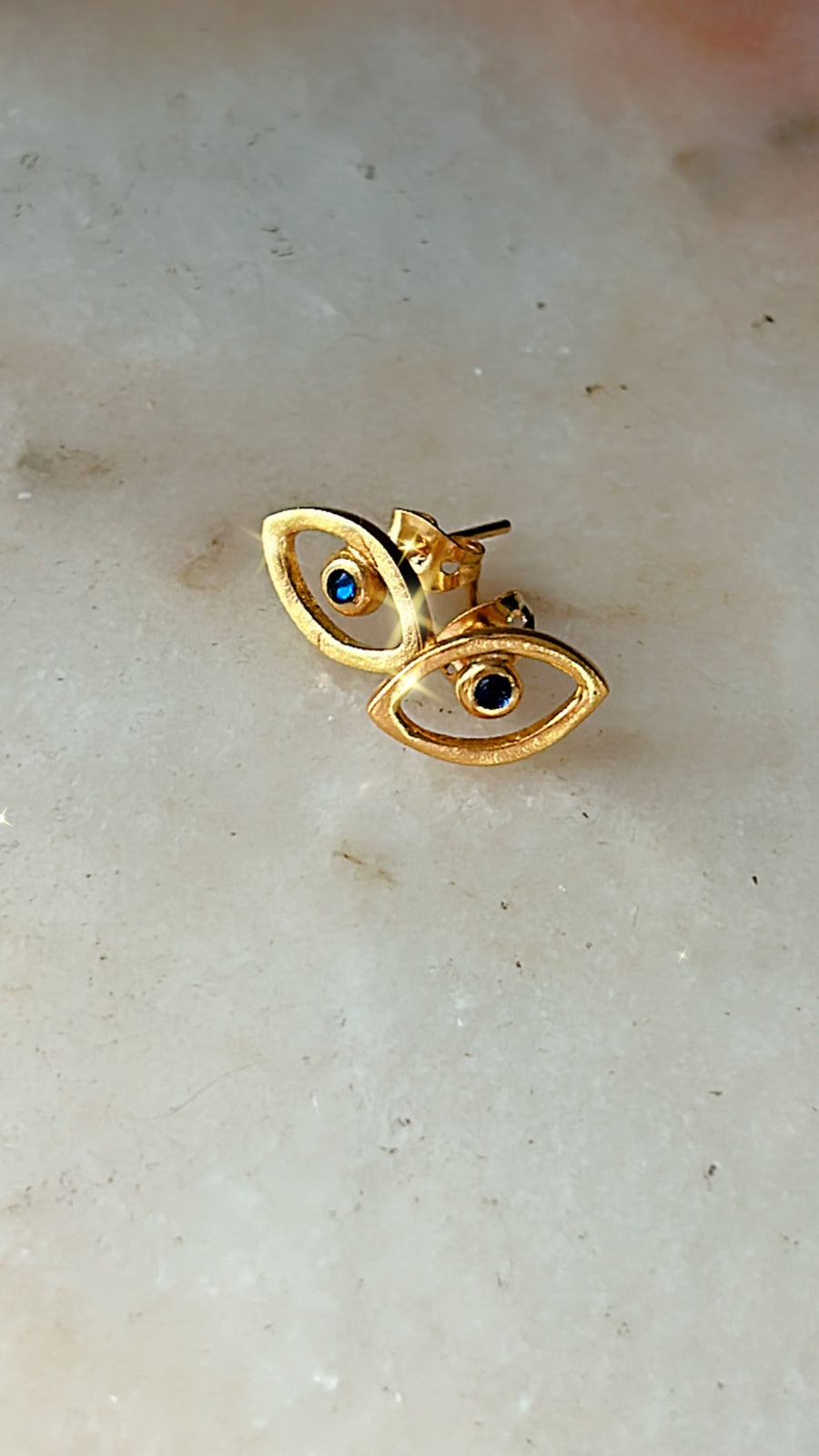 Tiny Mati Studs (evil eye earrings)