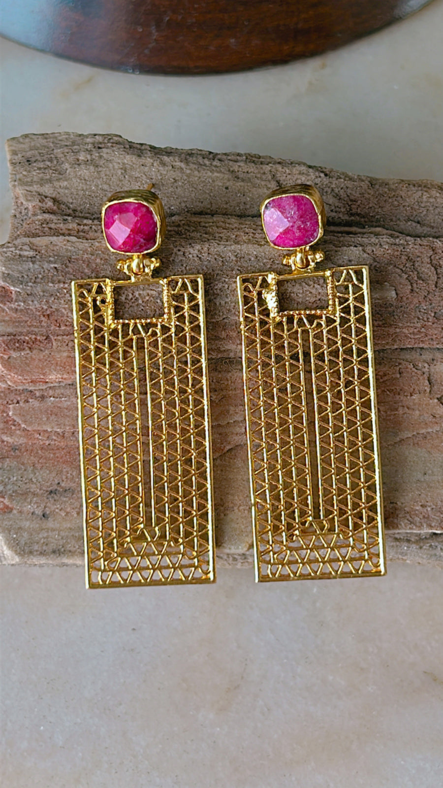 Lela Rectangle Earrings