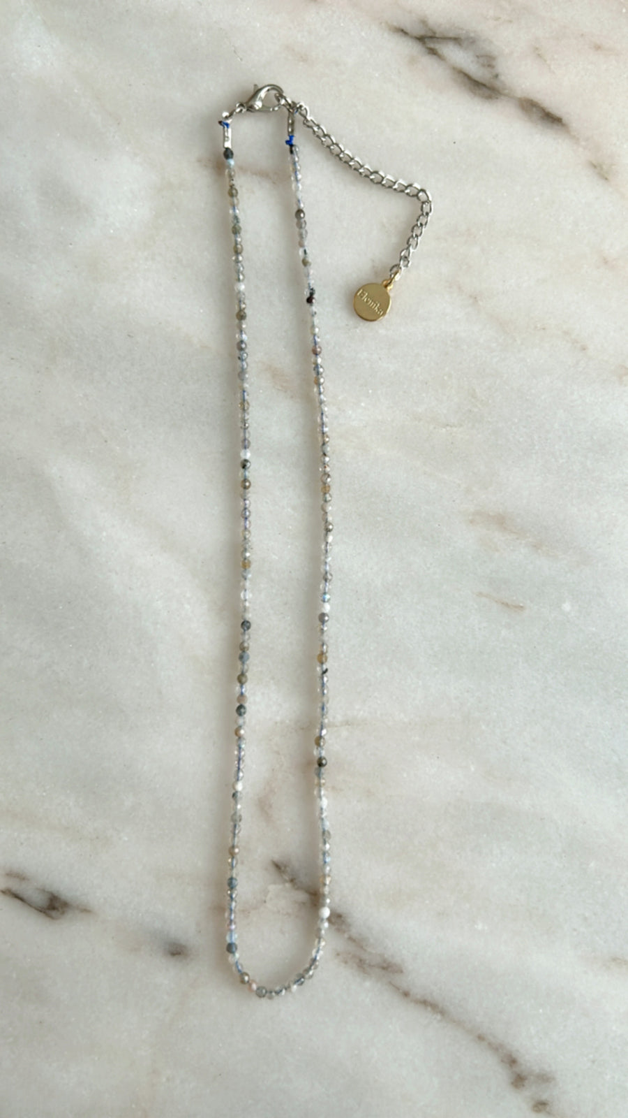 Tiny stones Puka Necklaces