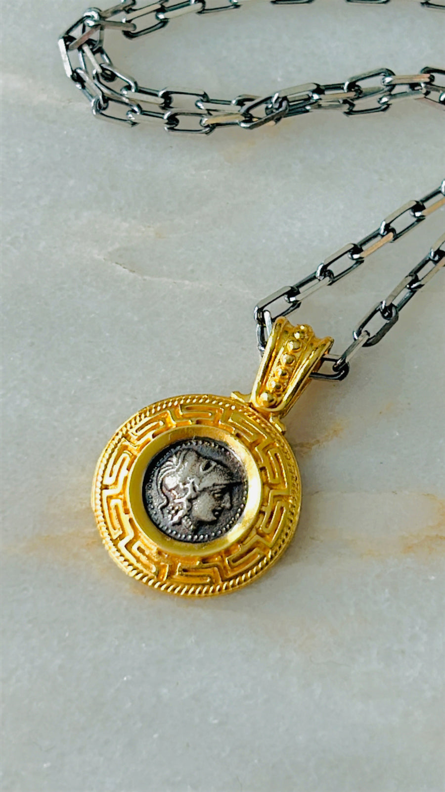Byzantino Coin Pendant