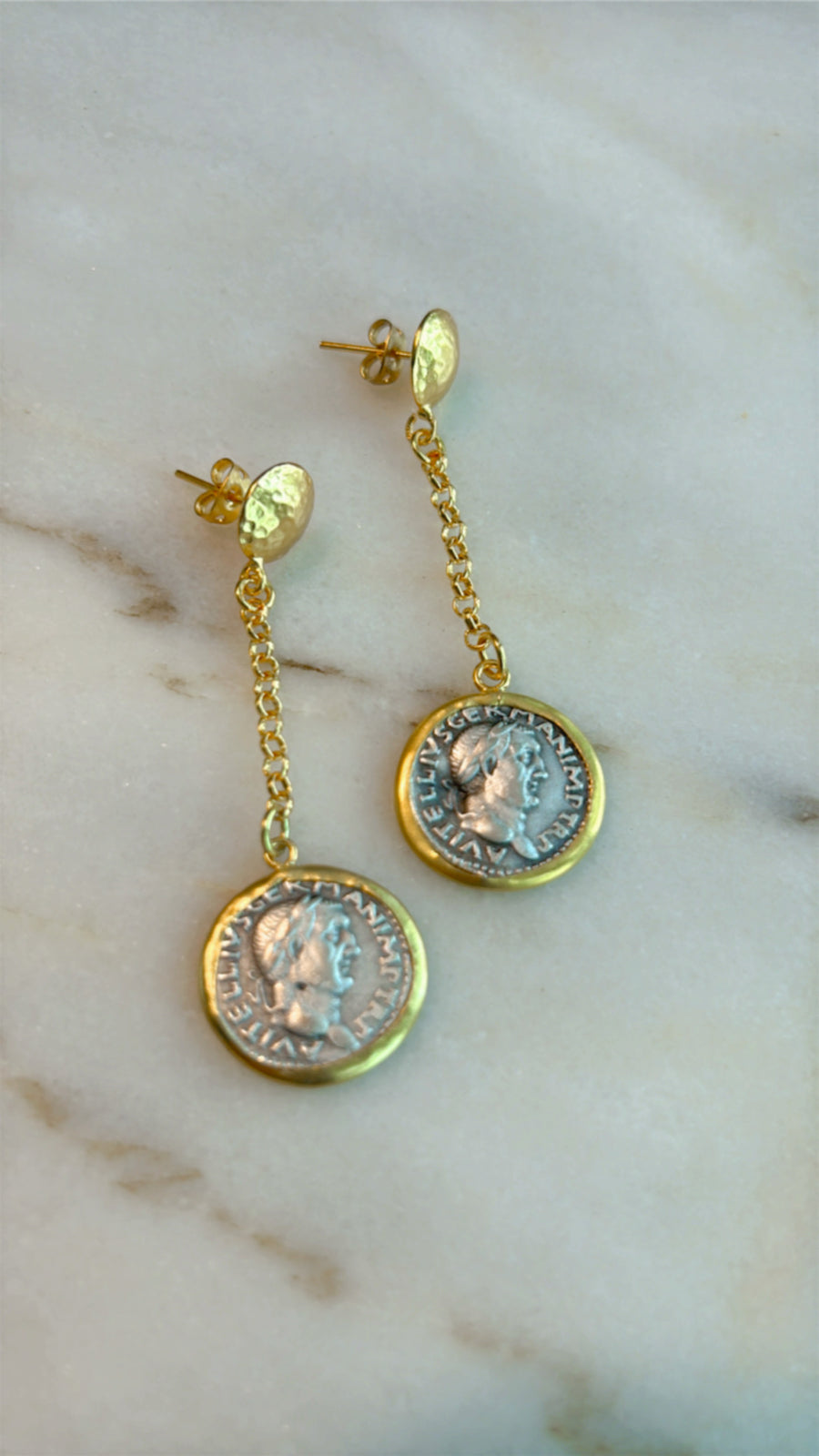 Coin Earrings (short/long chain)