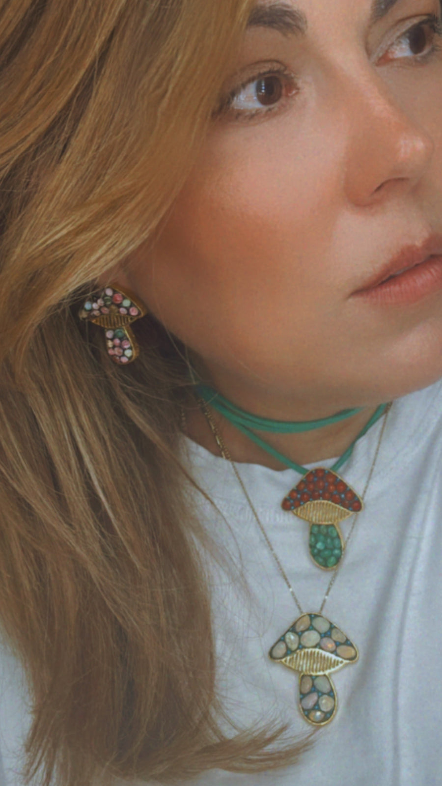 Mantarlar (Lucky Mushroom)Pendant Necklace