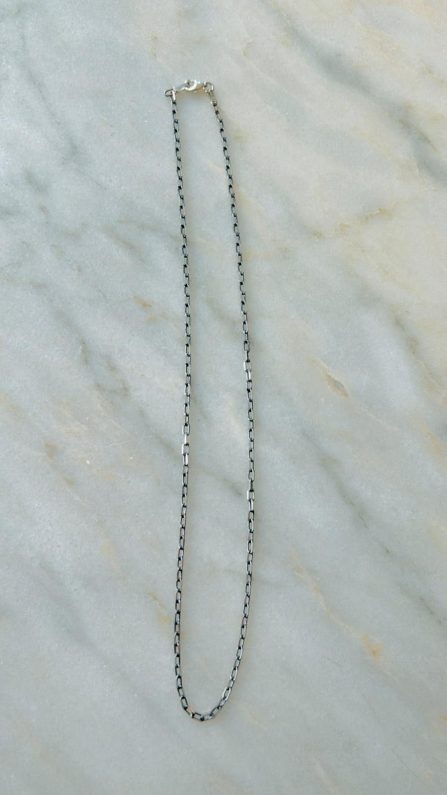 Oxidized Silver Chain