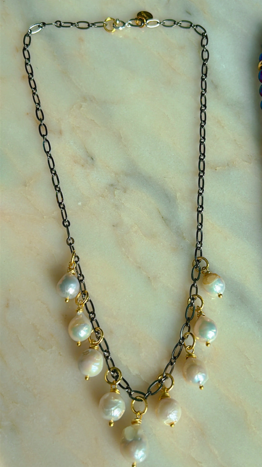 Pearly Charm Necklace