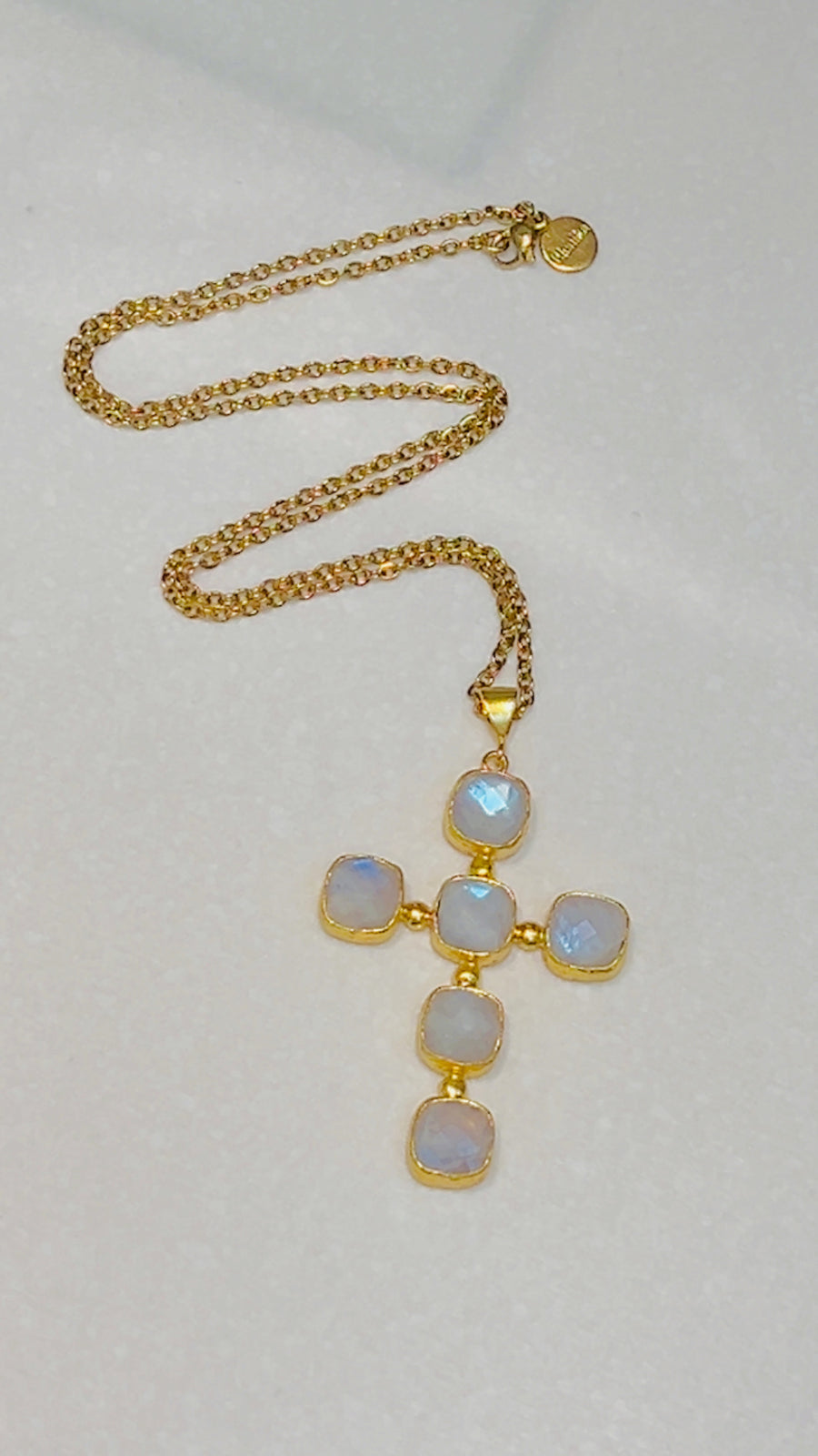 ML Stone Cross Pendant