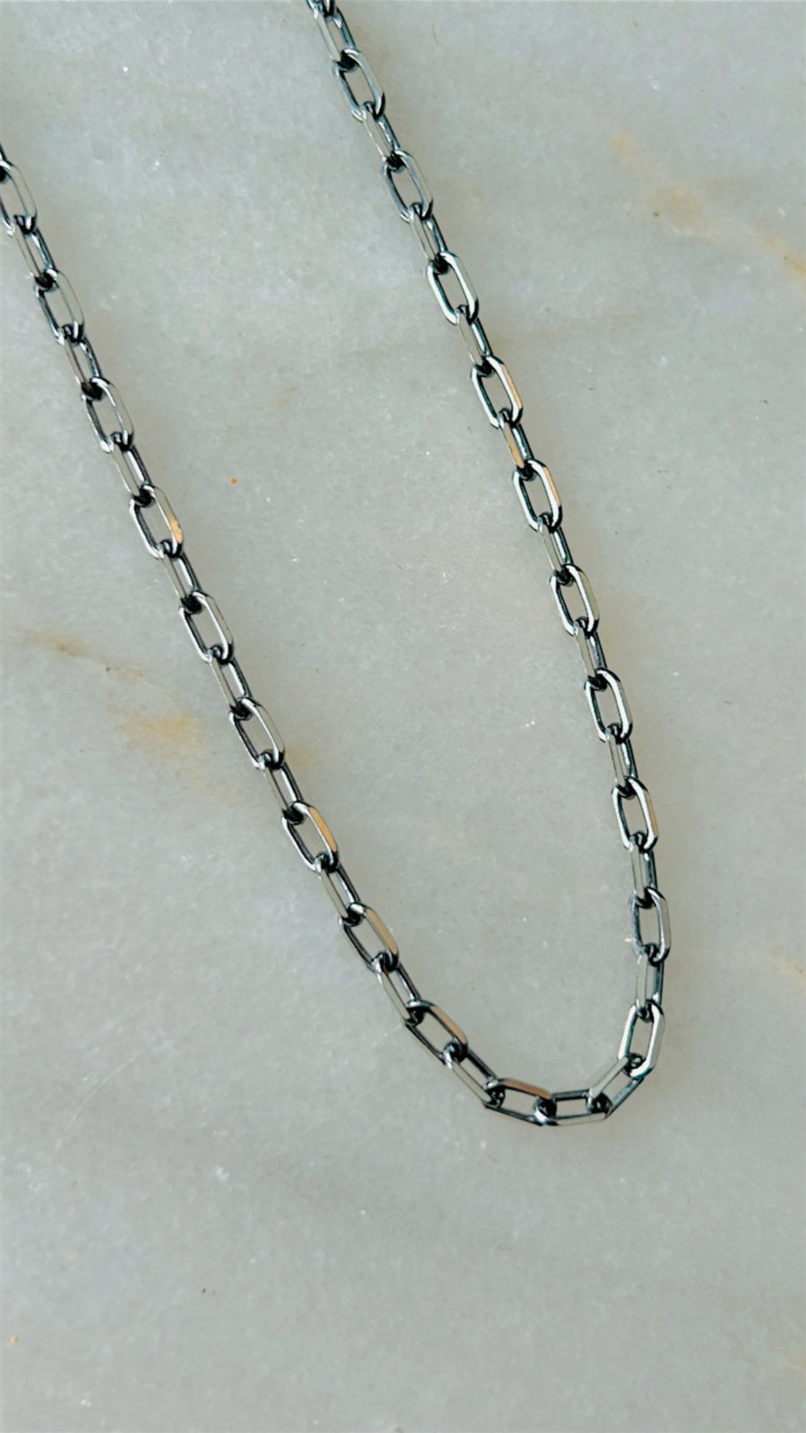 Oxidized Silver Chain