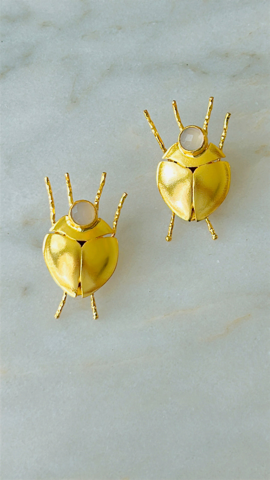 Beetle earrings