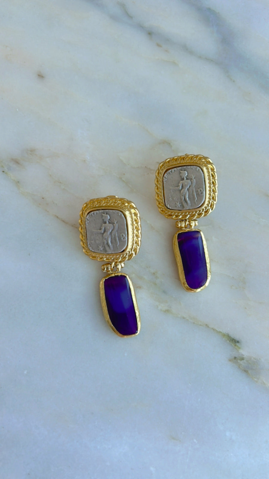 Costanas Coin Earrings