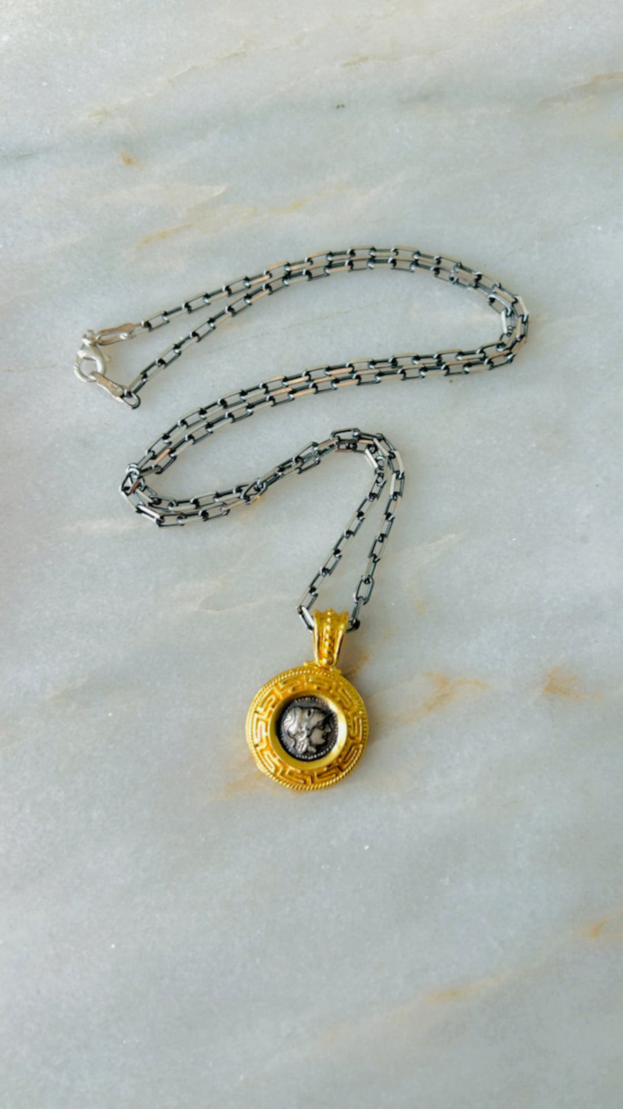 Byzantino Coin Pendant