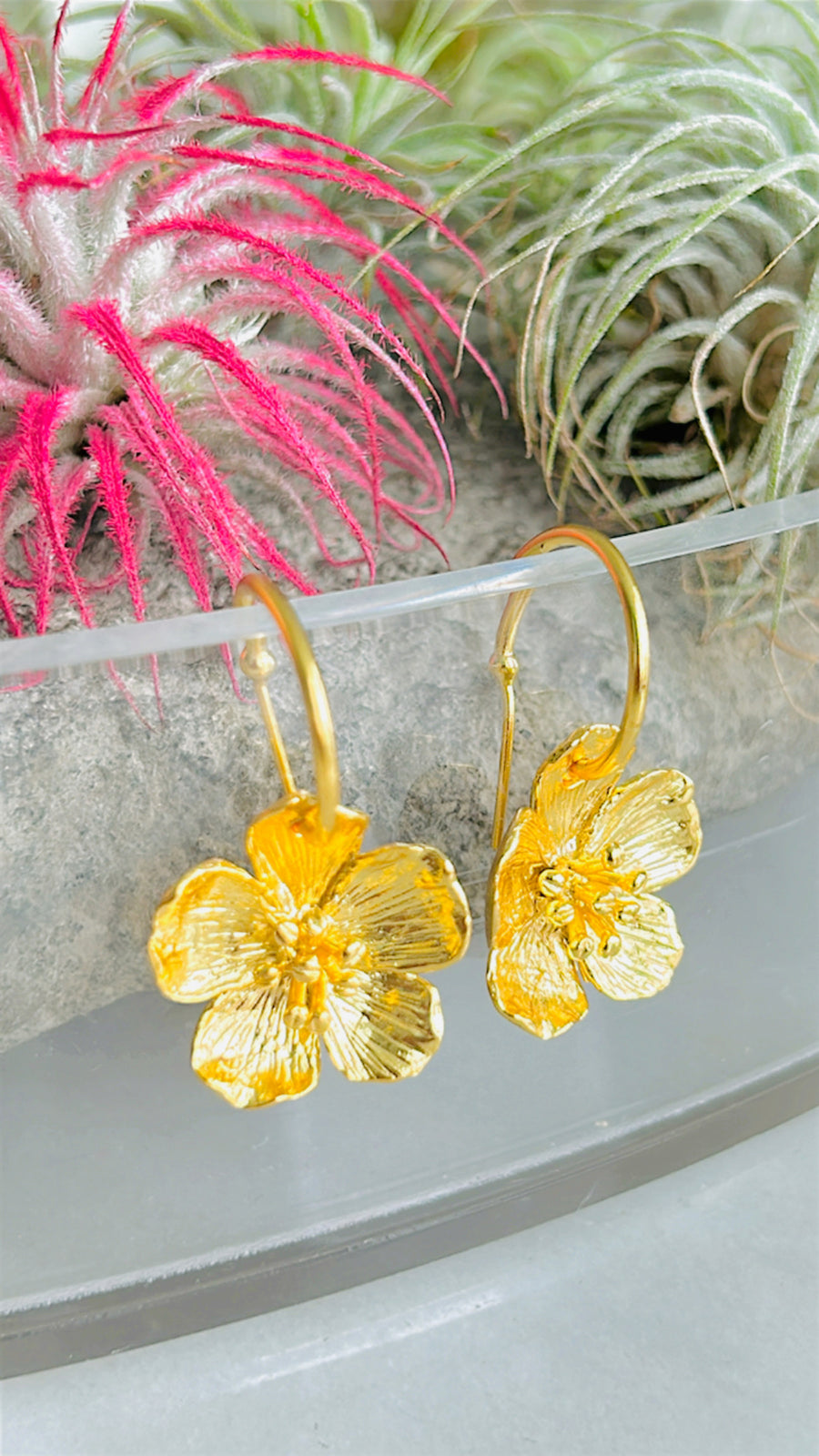 Poppy Flower Earrings