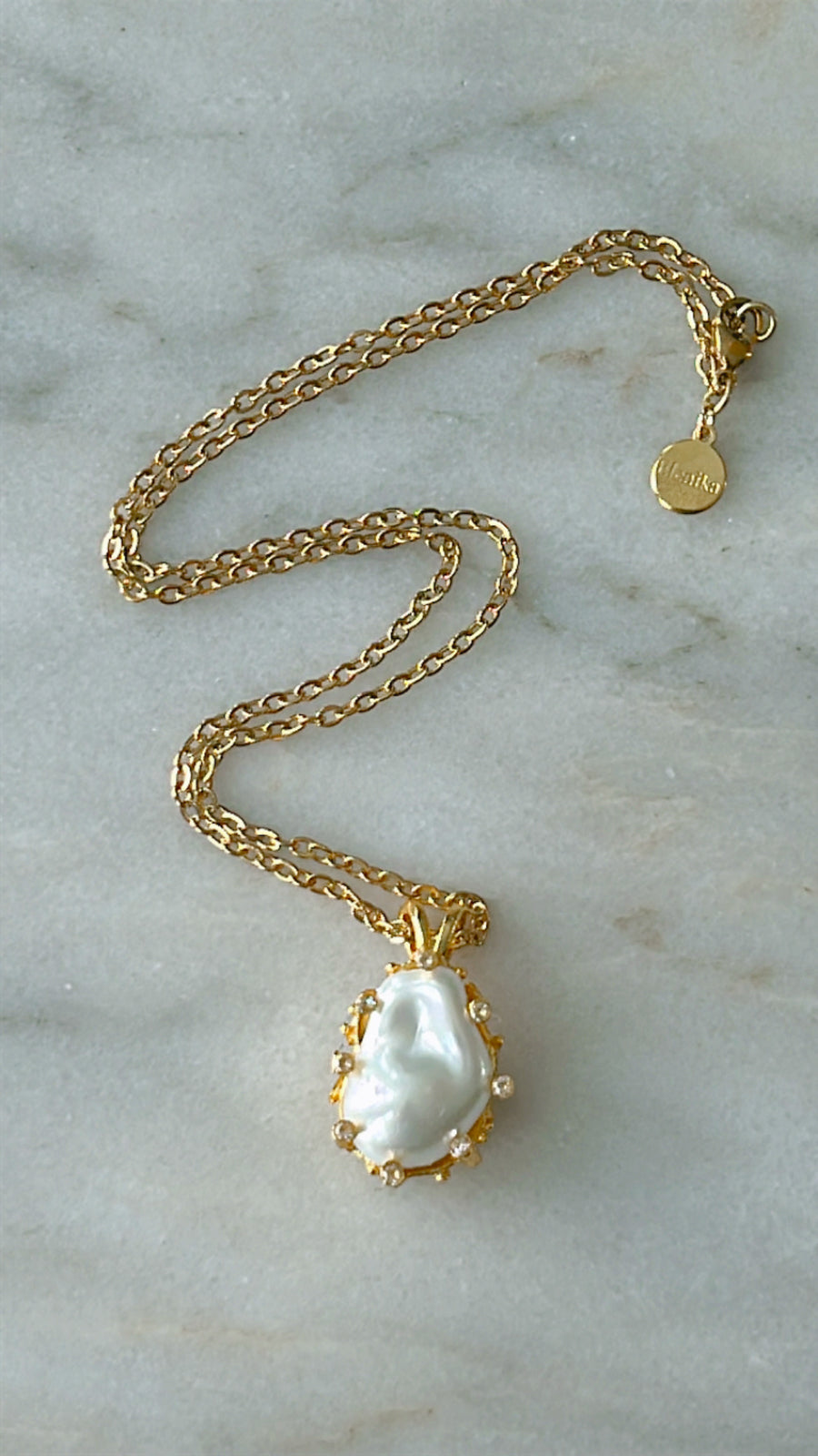 Baroque Pear Necklace