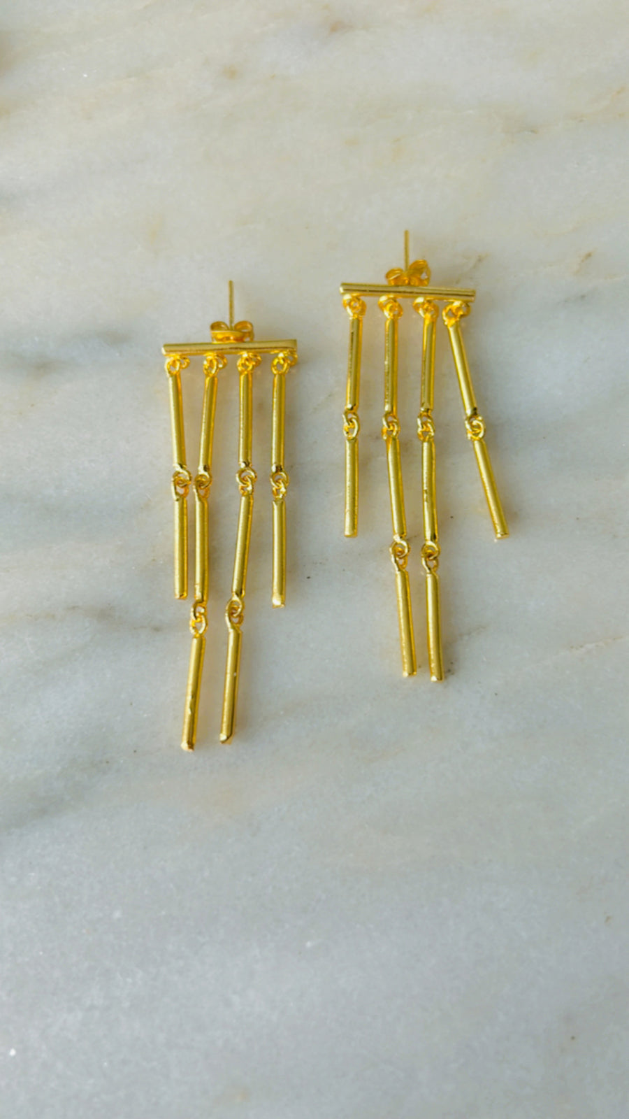 Golden Rain earrings