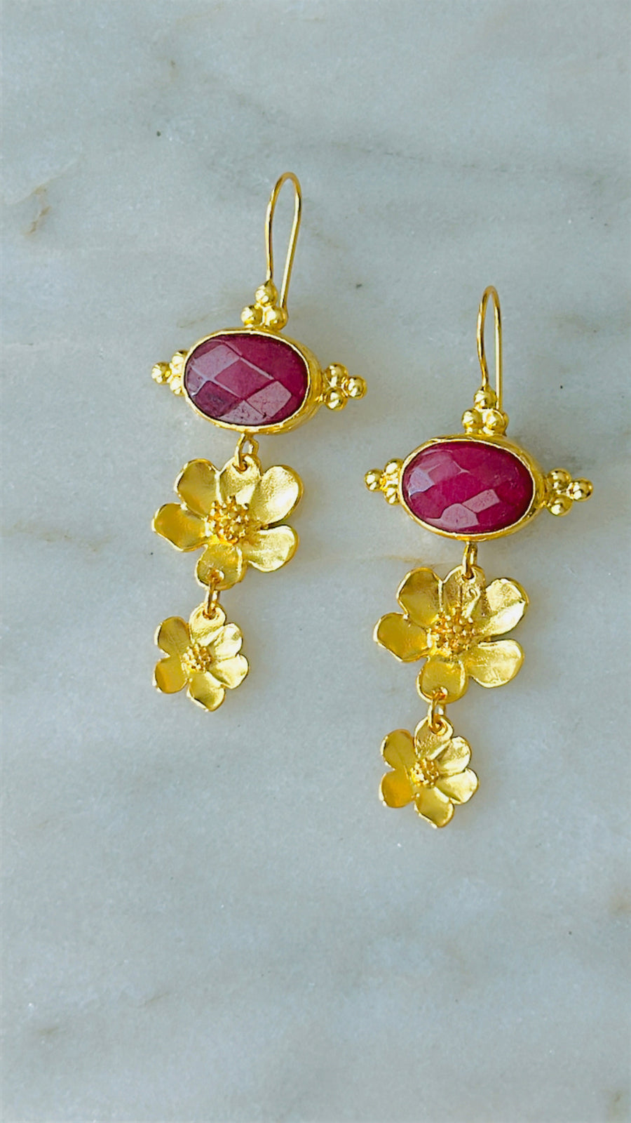 Falling flowers earrings