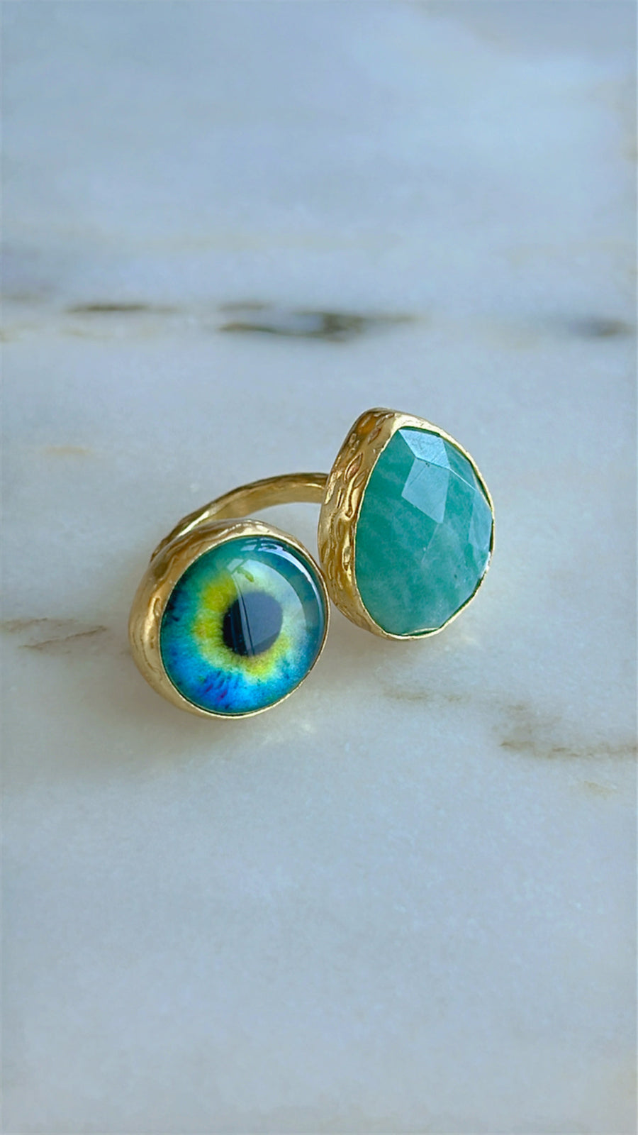 Evil eye & Stone Rings