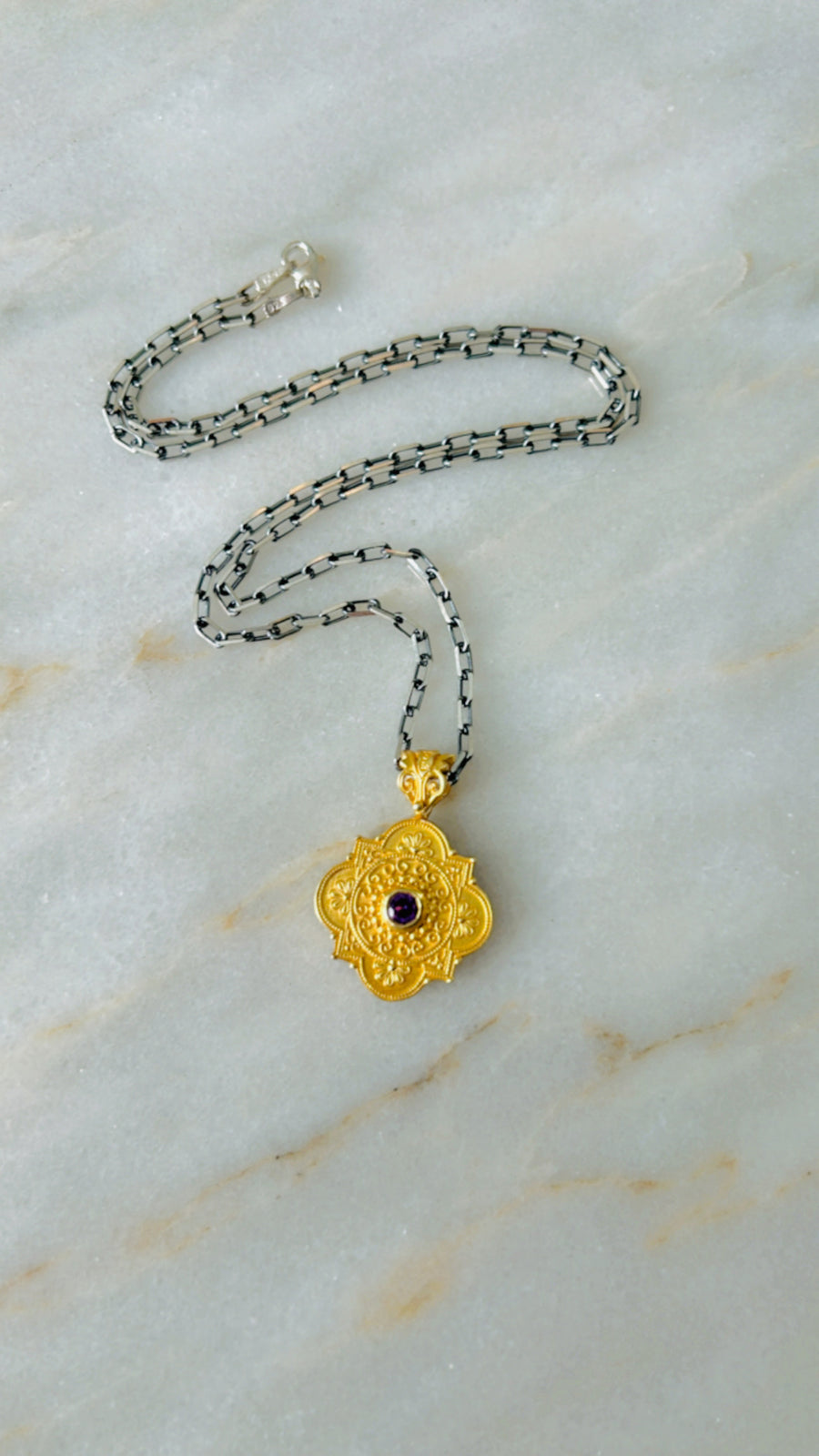 Byzantino Ox Eye Pendant