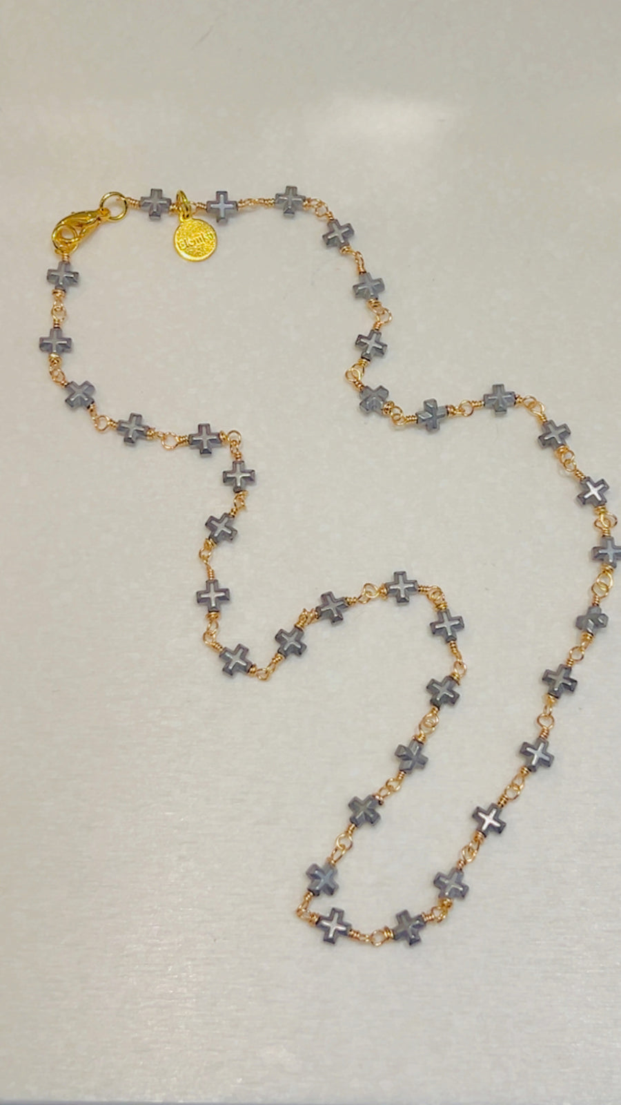 Tiny crosses necklace