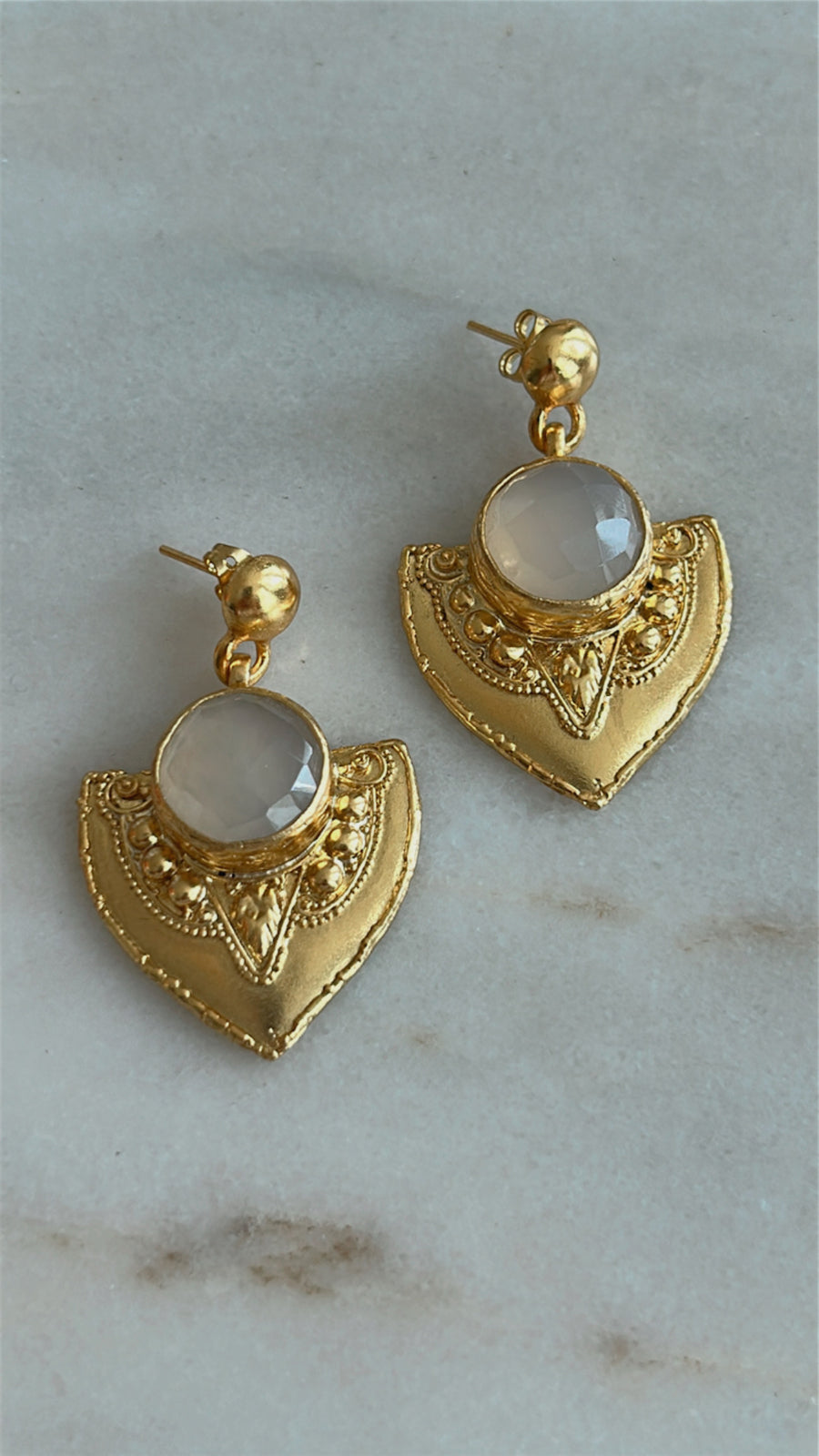 Shield earrings