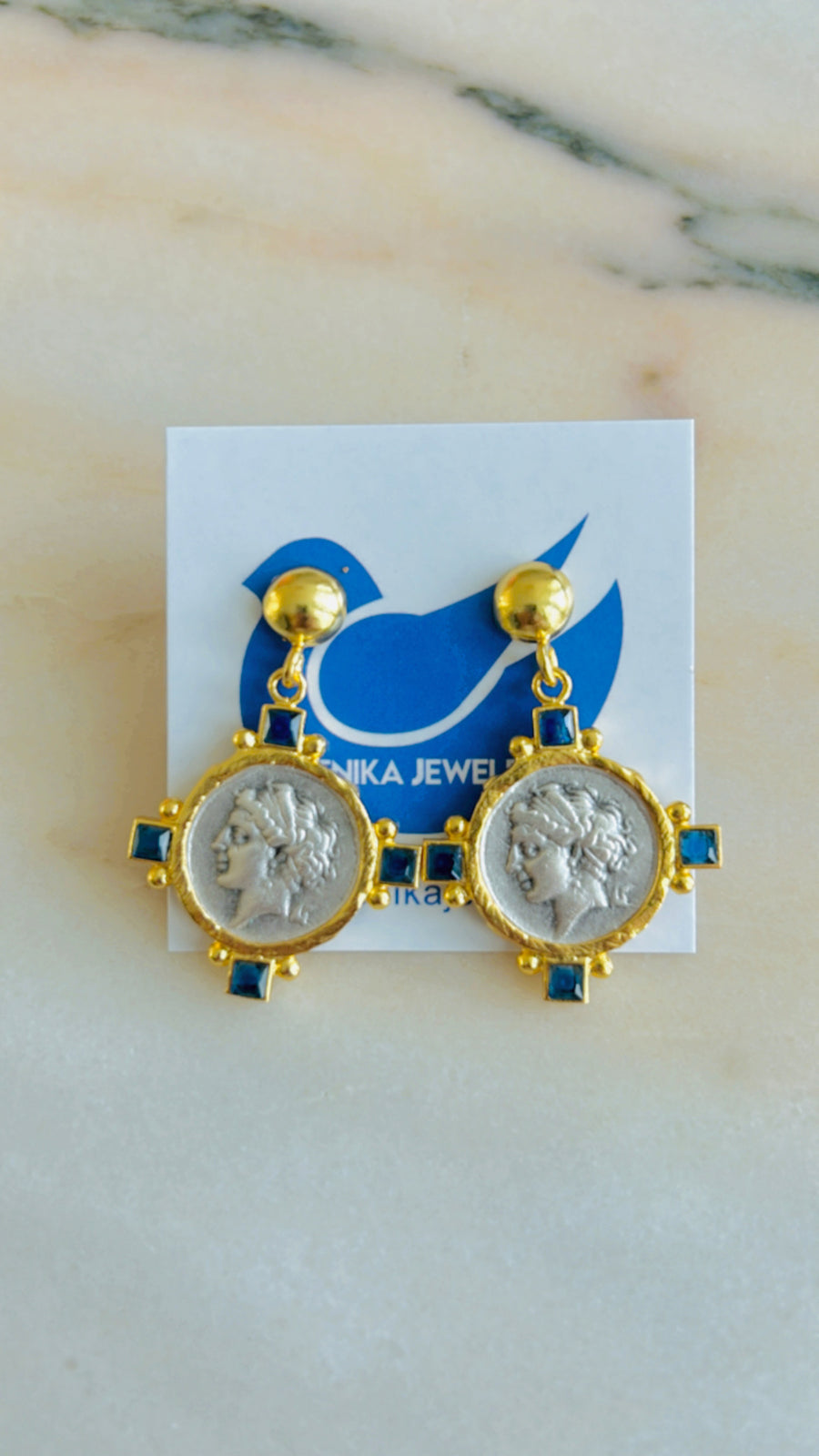 Moderna Coin Earrings
