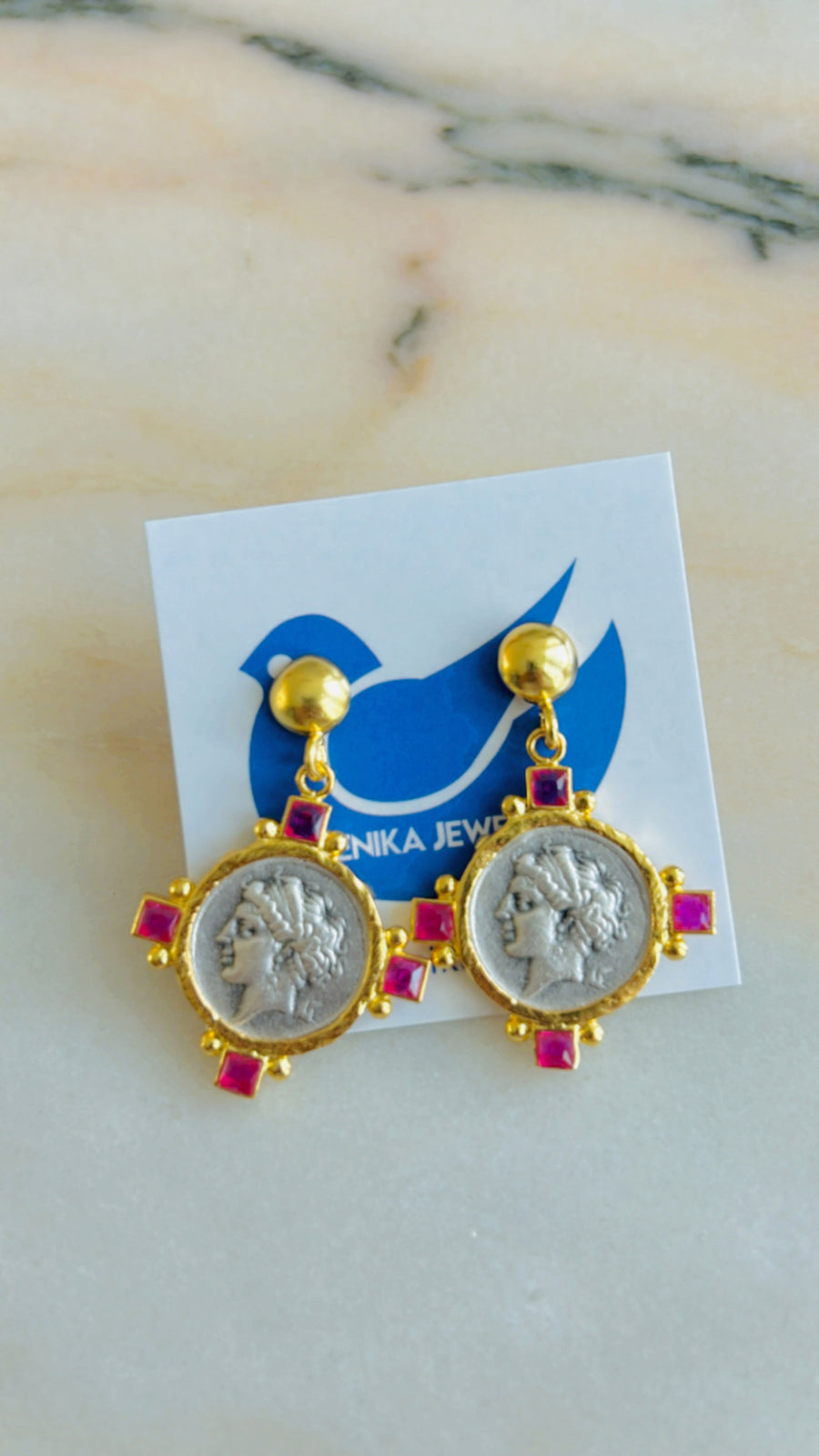 Moderna Coin Earrings