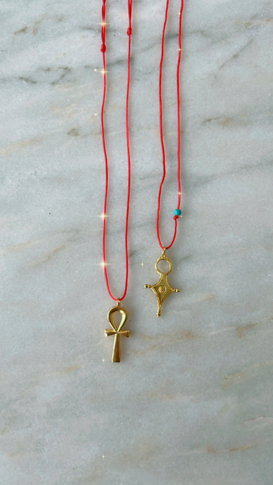 African Small Crosses Necklace