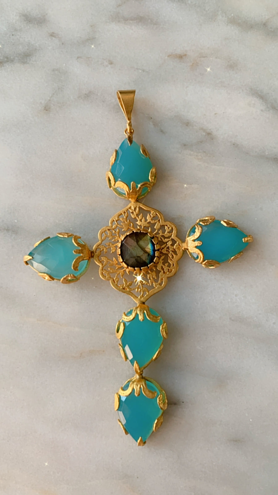 Prisna Byzantine Cross Necklace